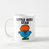 Little Miss Star | Schwarze Schrift Kaffeetasse (Links)