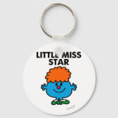 Little Miss Star | Schwarze Schrift Schlüsselanhänger (Vorderseite)