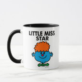 Little Miss Star | Schwarze Schrift Tasse (Links)