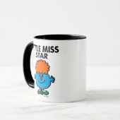 Little Miss Star | Schwarze Schrift Tasse (Vorderseite Links)