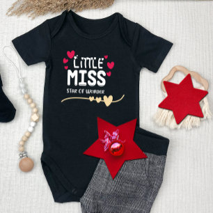 Little Miss Star Wonder Weihnachtsmädchen Baby Strampler