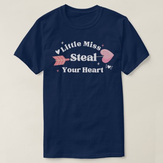 Little Miss Steal Valentinstag T-Shirt (Design vorne)