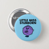 Little Miss Stubborn | Überquerte Waffen Button (Vorne & Hinten)