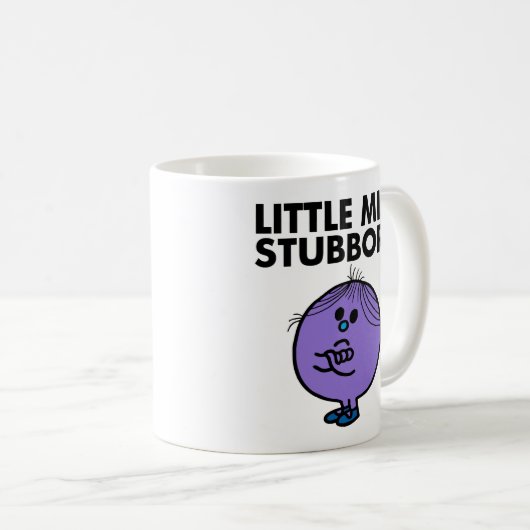 Little Miss Stubborn | Überquerte Waffen Kaffeetasse (VorderseiteRechts)