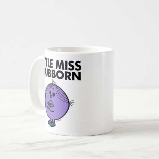 Little Miss Stubborn | Überquerte Waffen Kaffeetasse (Vorderseite Links)