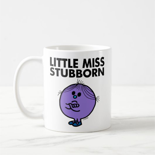 Little Miss Stubborn | Überquerte Waffen Kaffeetasse (Links)