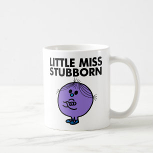 Little Miss Stubborn Überquerte Waffen Kaffeetasse