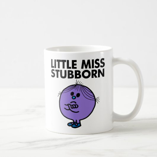 Little Miss Stubborn | Überquerte Waffen Kaffeetasse (Rechts)