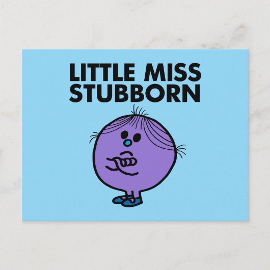 Little Miss Stubborn | Überquerte Waffen Postkarte (Vorderseite)