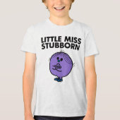 Little Miss Stubborn | Überquerte Waffen Tri-Blend Shirt (Vorderseite)