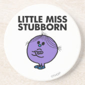 Little Miss Stubborn | Überquerte Waffen Untersetzer (Vorne)