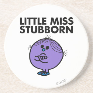 Little Miss Stubborn   Überquerte Waffen Untersetzer
