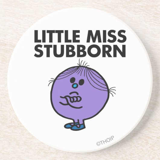 Little Miss Stubborn | Überquerte Waffen Untersetzer (Vorne)