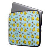 Little Miss Sunshine | Aquamarines Polka Dot Muste Laptopschutzhülle (Vorderseite Links)