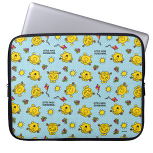 Little Miss Sunshine Aquamarines Polka Dot Muste Laptopschutzhülle