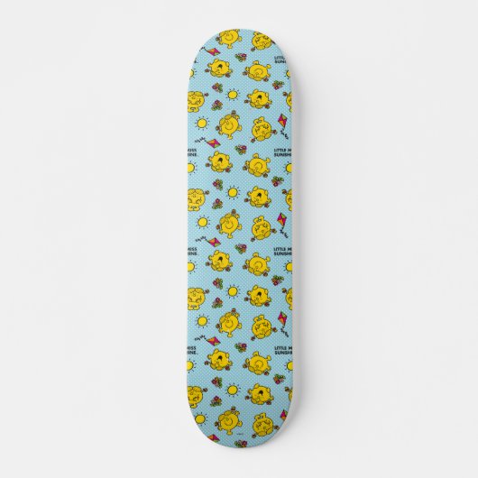 Little Miss Sunshine | Aquamarines Polka Dot Muste Skateboard (Vorne)