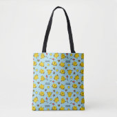 Little Miss Sunshine | Aquamarines Polka Dot Muste Tasche (Vorderseite)