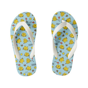 Little Miss Sunshine   Blaue Tupfenmuster Kinderbadesandalen