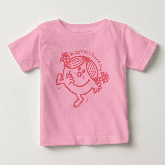 Little Miss Sunshine Coral Baby T-shirt (Vorderseite)