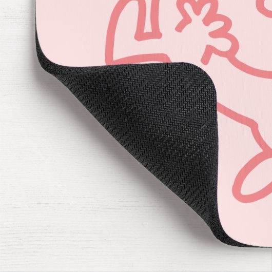 Little Miss Sunshine Coral Mousepad (Ecke)