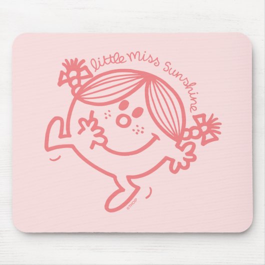 Little Miss Sunshine Coral Mousepad (Vorne)