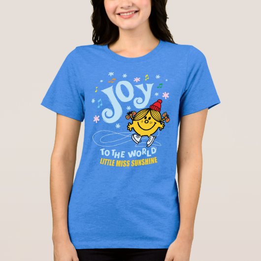 Little Miss Sunshine | Freude an der Welt Tri-Blend Shirt (Vorderseite)