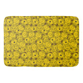 Little Miss Sunshine | Fun Yellow Smile Pattern Badematte (Vorderseite)