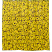 Little Miss Sunshine | Fun Yellow Smile Pattern Duschvorhang (Vorderseite)