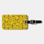 Little Miss Sunshine | Fun Yellow Smile Pattern Gepäckanhänger (Vorderseite horizontal)