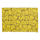 Little Miss Sunshine | Fun Yellow Smile Pattern Kissenbezug (Vorderseite-Links)
