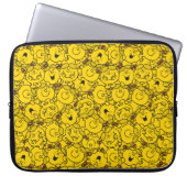 Little Miss Sunshine | Fun Yellow Smile Pattern Laptopschutzhülle (Vorderseite)