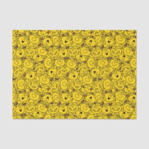 Little Miss Sunshine Fun Yellow Smile Pattern Seidenpapier