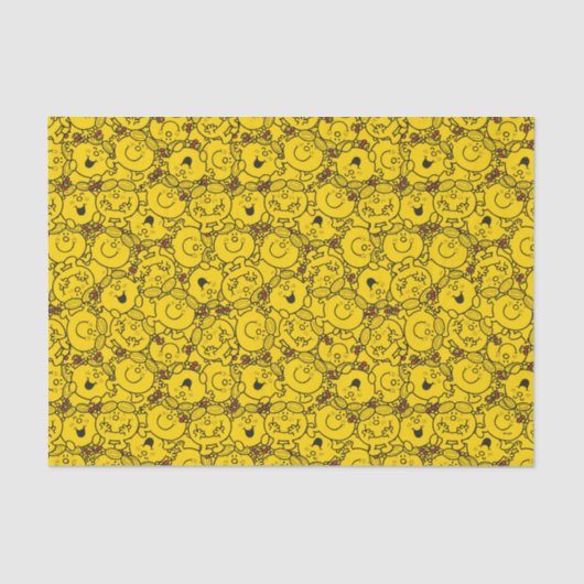 Little Miss Sunshine | Fun Yellow Smile Pattern Seidenpapier (Vorderseite)
