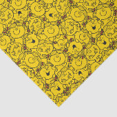 Little Miss Sunshine | Fun Yellow Smile Pattern Seidenpapier (Ausschnitt)