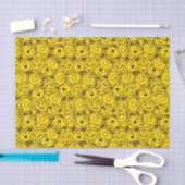 Little Miss Sunshine | Fun Yellow Smile Pattern Seidenpapier (Handwerk)