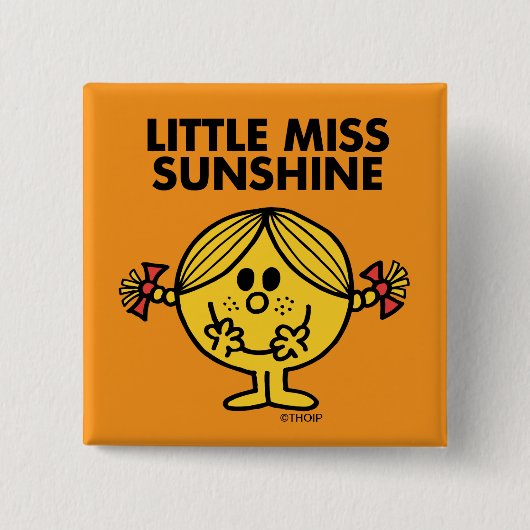 Little Miss Sunshine | Funny & Freckled Button (Vorderseite)