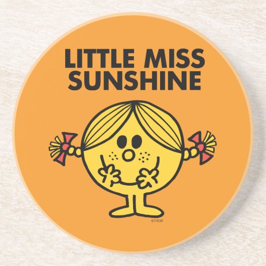 Little Miss Sunshine | Funny & Freckled Sandstein Untersetzer (Vorne)
