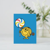 Little Miss Sunshine | Giant Lollipop Postkarte (Stehend Vorderseite)