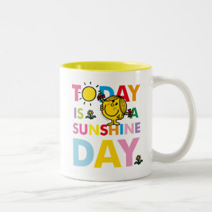 Little Miss Sunshine   Heute ist ein Sonnentag Zweifarbige Tasse