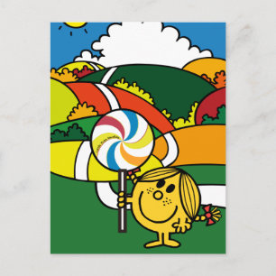 Little Miss Sunshine Hügel & Lutscher Postkarte