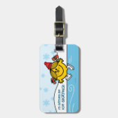 Little Miss Sunshine Ice Skaten Gepäckanhänger (Vorderseite vertikal)