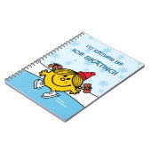 Little Miss Sunshine Ice Skaten Notizblock (Linke Seite)