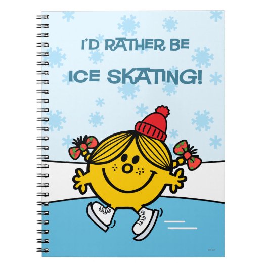 Little Miss Sunshine Ice Skaten Notizblock (Vorderseite)