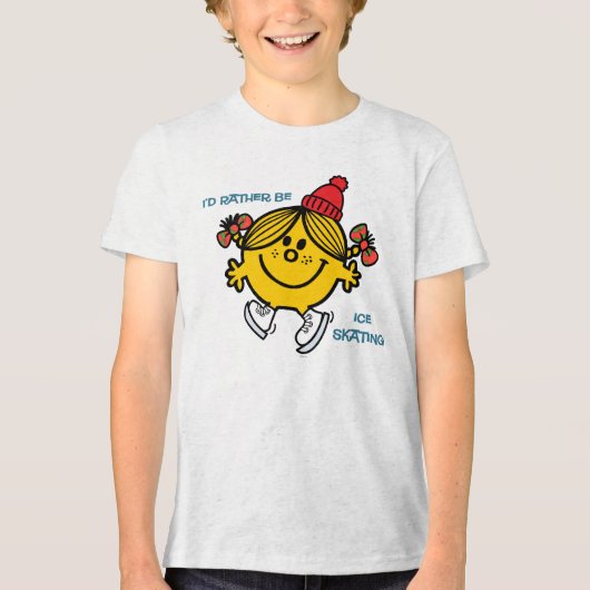 Little Miss Sunshine Ice Skaten Tri-Blend Shirt (Vorderseite)