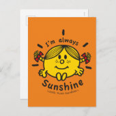Little Miss Sunshine | Ich bin immer Sunshine Postkarte (Vorne/Hinten)