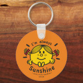 Little Miss Sunshine | Ich bin immer Sunshine Schlüsselanhänger (Rückseite)