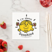 Little Miss Sunshine | Ich bin immer Sunshine Serviette (Beispiel)