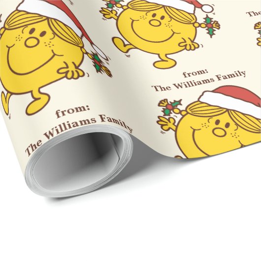 Little Miss Sunshine Making Spirits Bright Geschenkpapier (Rolleneckpunkt)