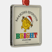 Little Miss Sunshine Making Spirits Bright Ornament Aus Metall (Rechts)