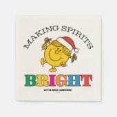 Little Miss Sunshine Making Spirits Bright Serviette (Vorderseite)